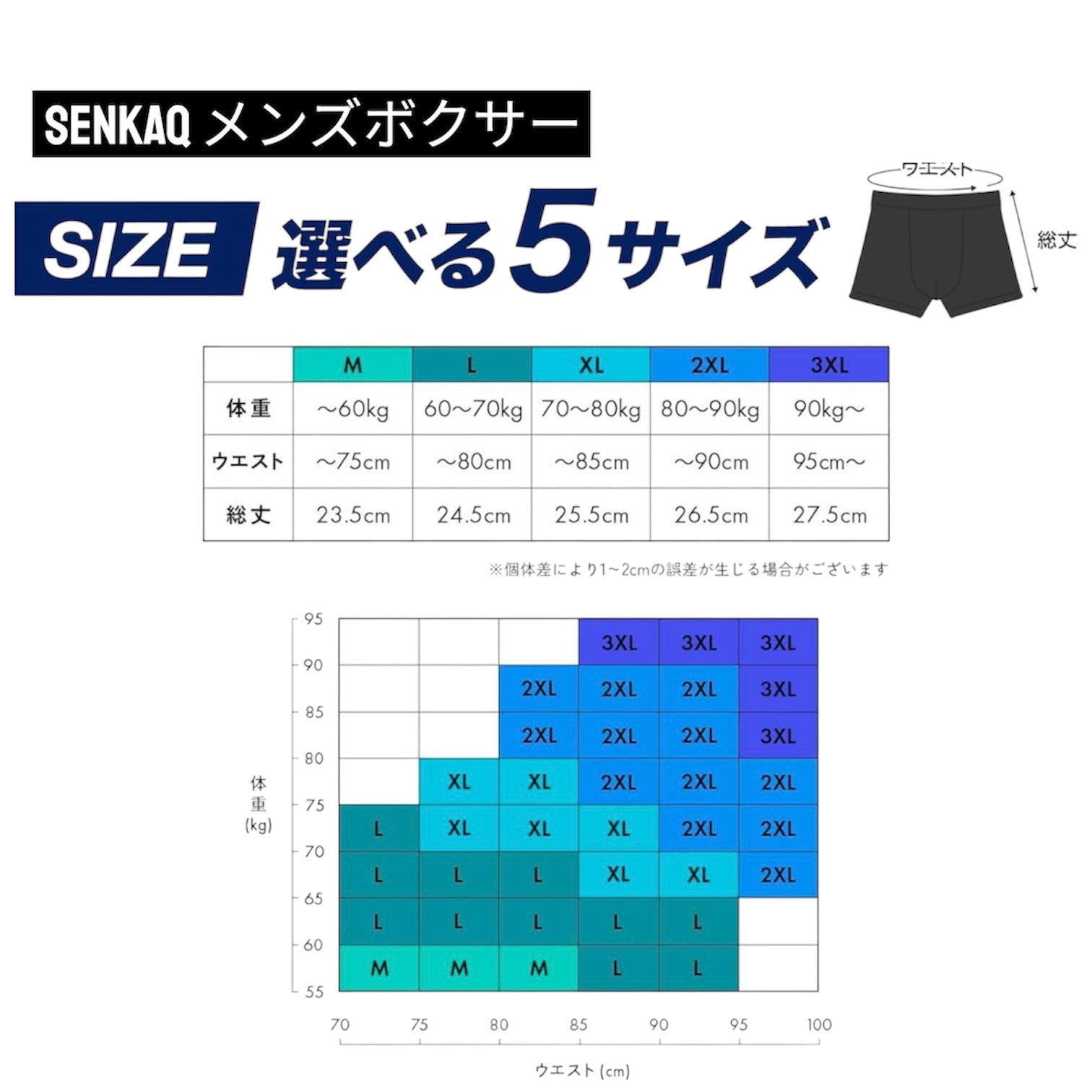 【SenkaQ】ボクサーパンツ メンズ 4枚セット 吸汗速乾 高通気性 ローライズ 前閉じ 抗菌防臭 日本ブランド